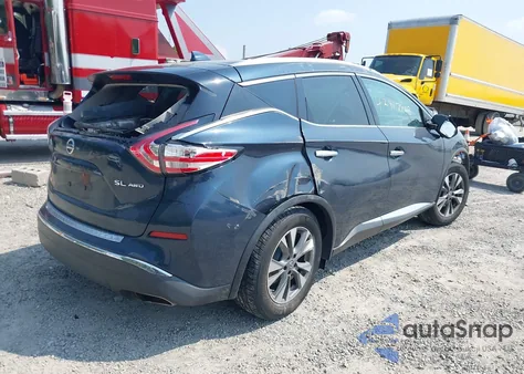 2017 Nissan Murano Sl from USA, damaged, VIN 5N1AZ2MH7HN130454
